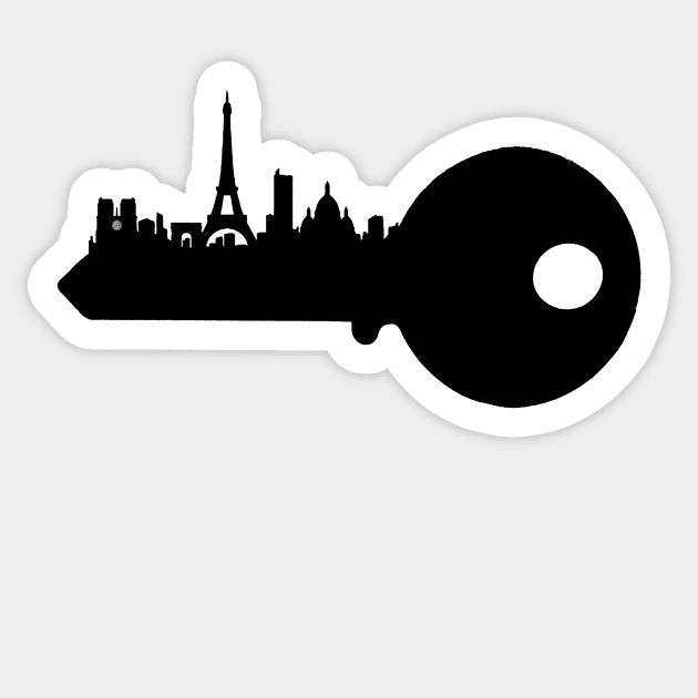 Paris Key Sticker by daftvader97